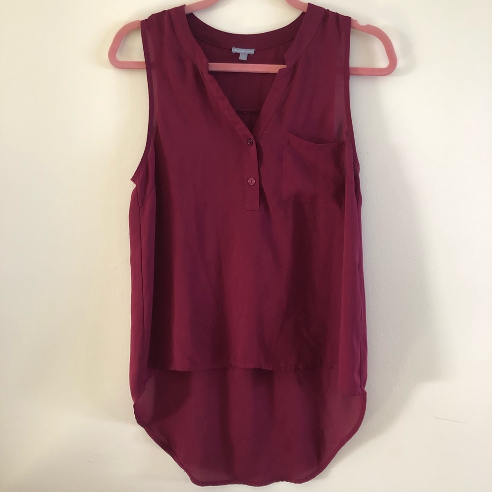 Charlotte Russe Burgundy Blouse